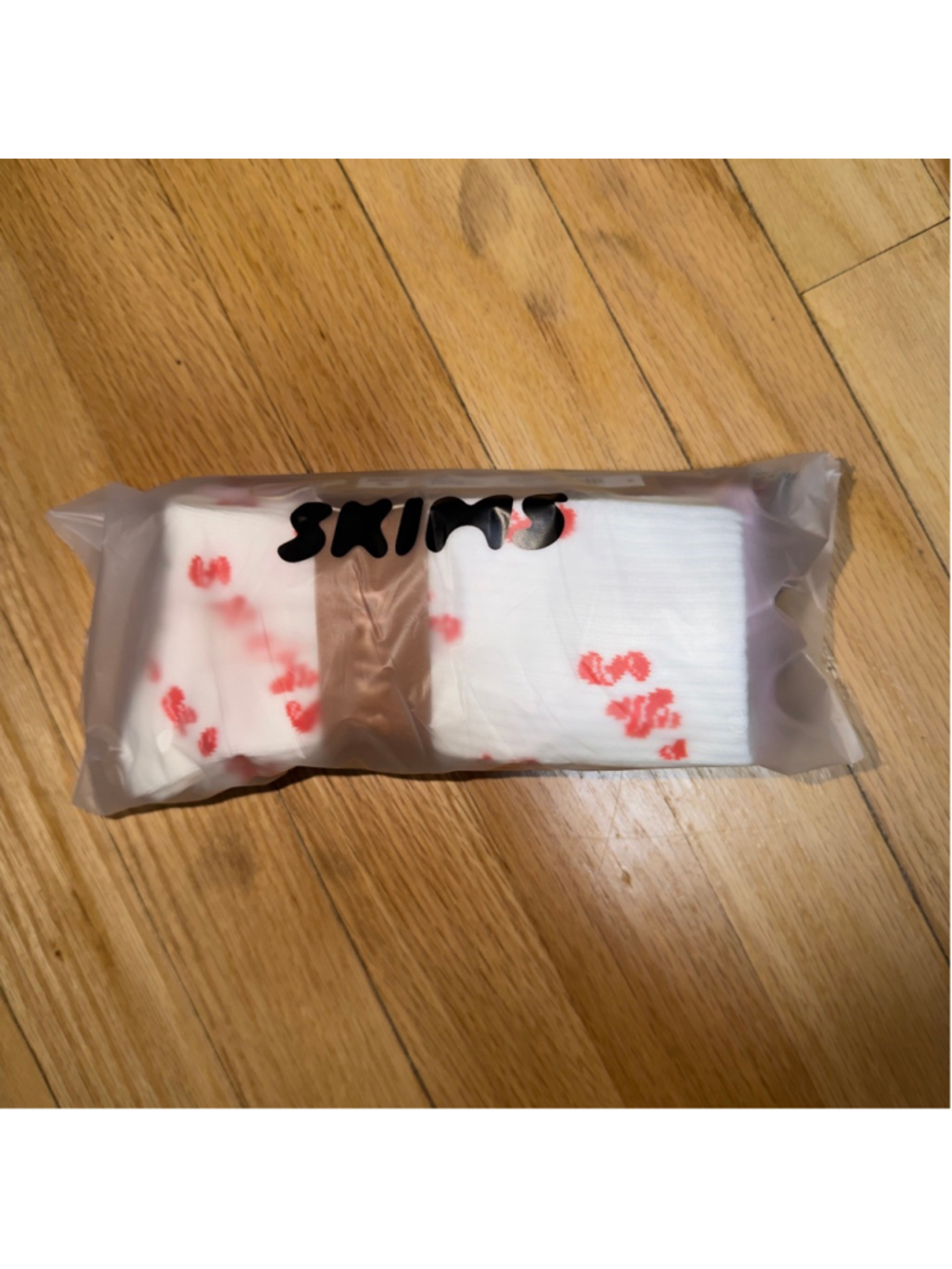 Women's SKIMS Ribbed Crew Socks 3 Pack Marble Candy Multi Size M (8+) SKU716